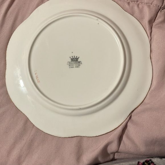 Vintage Salisbury Fine Bone China Floral 8" Plate England - Picture 12 of 15